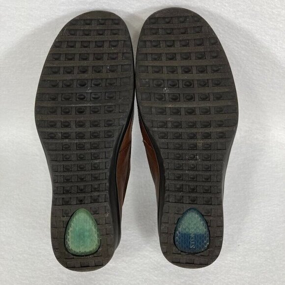 🔥 3/$15 🔥 Stonefly Climacontrol Two Tone Leather Slip On Loafer 6.5 Brown - Picture 9 of 10